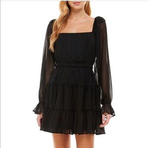WAYF Dakota Long Sleeve Mini Dress